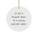 Funny Nanny Gifts, I'm Not A Regular Nanny. I'm A F--king Awesome Nanny., Circle Ornament for Christmas - Gifts from Friends and Family for Nanny - Image 1