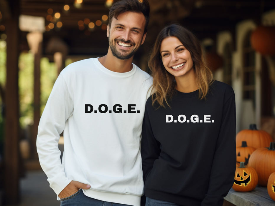 D.O.G.E. Unisex Sweatshirt for Republicans, Trump Supporters, Department of Government Efficiency, Political Activists, Political Apparel