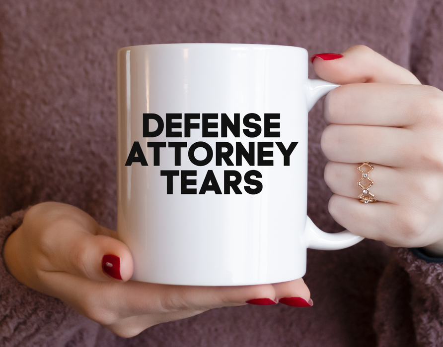 Prosecutor Coffee Mug, Mug for District Attorney - Defense Attorney Tears