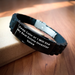 Funny Real Estate Investor Gifts from Men - Keep Calm Or I Will Use My Real Estate Investor Voice Glide lock Clasp Black Stainless Steel Silicone Adjustable Bracelet for Mother's Day - Image 2