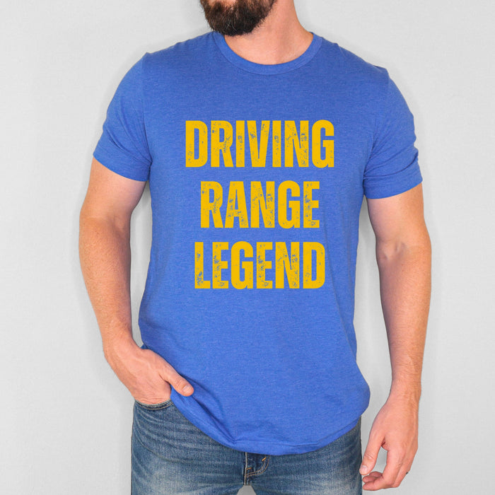 Golf Shirt Funny Golf Tee Shirt Driving Range Legend Tee Retirement Gift Funny Golf Apparel Gift for Golfer Birthday Gift Dad Golf Shirt