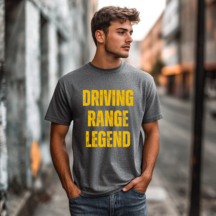Golf Shirt Funny Golf Tee Shirt Driving Range Legend Tee Retirement Gift Funny Golf Apparel Gift for Golfer Birthday Gift Dad Golf Shirt