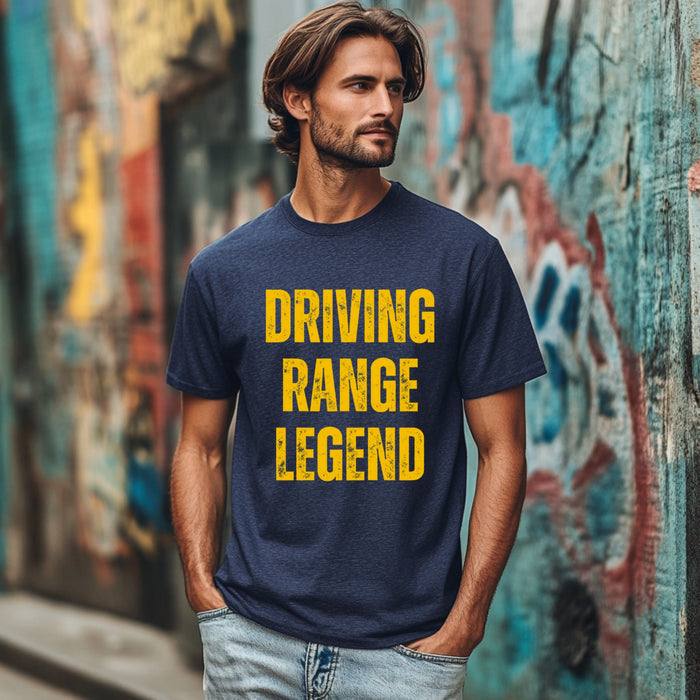 Golf Shirt Funny Golf Tee Shirt Driving Range Legend Tee Retirement Gift Funny Golf Apparel Gift for Golfer Birthday Gift Dad Golf Shirt