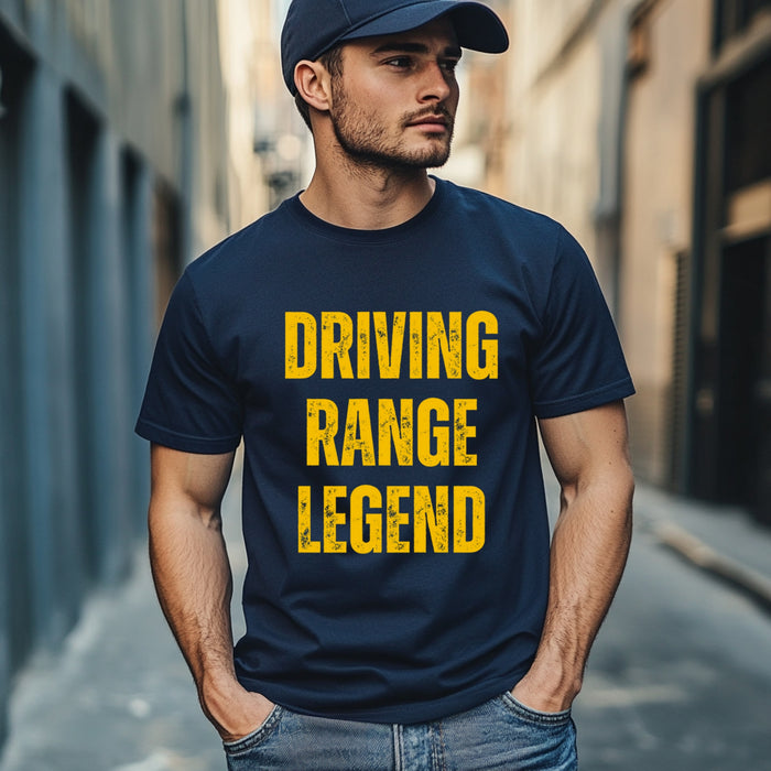 Golf Shirt Funny Golf Tee Shirt Driving Range Legend Tee Retirement Gift Funny Golf Apparel Gift for Golfer Birthday Gift Dad Golf Shirt