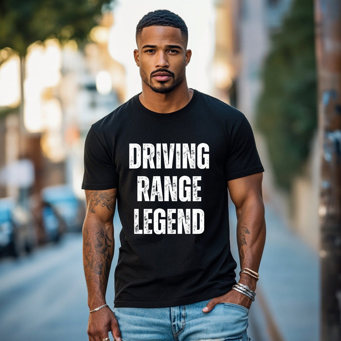 Golf Shirt Funny Golf Tee Shirt Driving Range Legend Tee Retirement Gift Funny Golf Apparel Gift for Golfer Birthday Gift Dad Golf Shirt