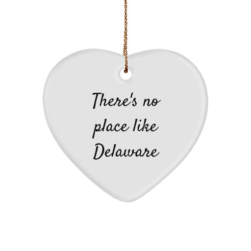 Delaware Heart Ornament Gifts from Friends for Delaware - Image 1
