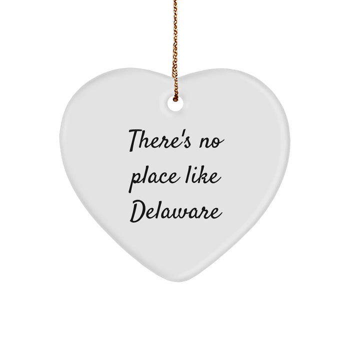 Delaware Heart Ornament Gifts from Friends for Delaware - Image 1