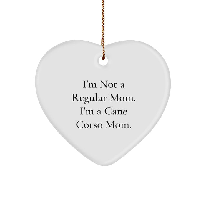 Cane Corso Dog Mom's Funny Heart Ornament Gifts from Friends for Christmas - Image 1