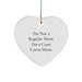Cane Corso Dog Mom's Funny Heart Ornament Gifts from Friends for Christmas - Image 1
