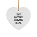 Drawing Helps. Heart Ornament Gifts for Men and Women Friends Family this Christmas - Image 1