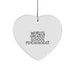 Funny School Psychologist Gifts, 'World's Greatest' Heart Ornament, Christmas Unique Gifts from Friends to Family - Image 1