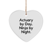 Actuary Gifts by Day, Ninja Gifts by Night, Heart Ornament for Christmas - Image 1