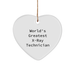 World's Greatest X-ray Technician Gifts for X-Ray Technician, Funny X-Ray Technician Heart Ornament, Christmas Unique Gifts from Friends, Family - Image 1