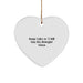 Funny Biologist Gifts from Friends - Keep Calm Or I Will Use My Biologist Voice Heart Ornament for Christmas - Image 1