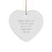 Civil Engineer Heart Ornament, Funny Quote Gifts for Men, Women, Friends, Family, Christmas Unique Gifts from - Image 1