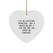 Funny Assistant Principal Gift, I'm Not A Magician But... Heart Ornament for Christmas, Gifts from Men, Women, Coworkers, Family - Image 1