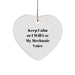 Funny Mechanic Gifts for Christmas - Keep Calm Or I Will Use My Mechanic Voice Heart Ornament, Gifts from Friends to Mechanic - Image 1