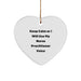 Funny Nurse Practitioner Gifts for Christmas - 'Keep Calm' Heart Ornament from Friends to Coworkers - Image 1