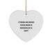 Funny Mom Heart Ornament Gifts from Family, 'I Think Me Being Your Mom Is Enough Of A Gift' for Mom at Christmas - Image 1