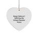 Funny Urban Planner Heart Ornament Keeps Calm Gifts for Friends from Christmas - Image 1