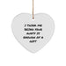 Funny Aunt Gifts - I Think Me Being Your Aunty Is Enough Of A Gift, Heart Ornament for Christmas, Gifts from Aunty, Gifts for Aunty - Image 1