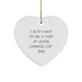 Funny Orange Cat Dad Gifts - I Just Want To Be A Stay At Home Orange Cat Dad Heart Ornament, Gifts from Dad to Orange Cat Lover, Christmas Unique Gifts - Image 1