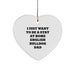 English Bulldog Dad's Heartfelt Gift for Men, Christmas Unique Heart Ornaments, I Just Want To Be A Stay At Home English Bulldog Dad, Gifts from Dad for English Bulldog Lover - Image 1