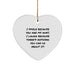 Funny Aunt Heart Ornament, I Smile Because You Are My Aunt, Gifts from Friends, for Aunt, Christmas Unique Gifts - Image 1