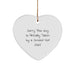 Chef's Heartfelt Gift, Sorry This Guy Is Already Taken By A Smokin' Hot Chef, Christmas Heart Ornament, Gift from Friends to Chef - Image 1