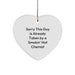 Funny Chemist Gifts, Sorry This Guy Is Already Taken By A Smokin' Hot Chemist Heart Ornament, Christmas Unique Gifts from Friends to Chemist - Image 1