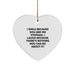 Funny Stepdad Gifts, 'I Smile Because You Are My Stepdad' Heart Ornament, Perfect for Christmas, Gifts from Family to Stepdad - Image 1
