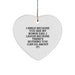 Funny Bonus Dad Heart Ornament, Gifts from Family, Gifts for Bonus Dad, Christmas Unique Presents - Image 1