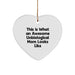 Funny Unbiological Mom Gifts, Heart Ornament, 'This Is What An Awesome Unbiological Mom Looks Like', Christmas Unique Gifts from Family, Gifts for Unbiological Mom - Image 1