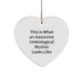 Funny Unbiological Mother Heart Ornament Gifts for Unbiological Mothers from Friends, Coworkers, or Family This Christmas - Image 1