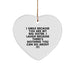 Funny Big Sister Gifts from Men to Big Sister - Heart Ornament with Quote 'I Smile Because You Are My Big Sister, I Laugh Because There's Nothing You Can Do About It!' for Christmas - Image 1