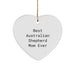 Best Australian Shepherd Mom Ever Heart Ornament for Christmas Unique Gifts - Image 1