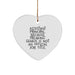 Funny Assistant Principal Heart Ornament, Gifts from Men to Assistant Principal, Perfect for Christmas Unique Gifts - Image 1