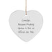 Comedian Heart Ornament Gifts from Friends, Coworkers, Family - Funny Quote 'Comedian. Because Freaking' genius Is Not An Official Job Title.' - White Heart Shaped MDF with High-Gloss Plastic Finish - Image 1