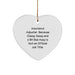 Funny Insurance Adjuster Gifts, Heart Ornament for Insurance Adjuster, Gifts from Men to Insurance Adjuster Friends, Christmas Unique Gifts for Women - Image 1