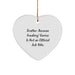 Drafter, You're a genius! Funny Heart Ornament Gifts from Friends for Christmas - Image 1