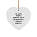Funny Jack Russell Terrier Dog Heart Ornament, Gifts from Friends for Jack Russell Terrier Dog, I'm Not A People Person. I'm A Jack Russell Terrier Person. Christmas Unique Gifts - Image 1