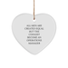 Funny Operations Manager Gifts, Heart Ornament for Him, from Men, Perfect for Christmas Unique Gifts for Operations Manager, All Men Are Created Equal But The Coolest Become an Ops Manager - Image 1