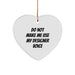 Designer Gifts: 'Do Not Make Me Use My Designer Voice' Heart Ornament for Christmas - Gifts from Friends, Family, or Coworkers - Image 1