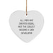 Funny Web Developer Gifts from Men - 'All Men Are Created Equal But The Coolest Become A Web Developer' Heart Ornament for Christmas - Gifts for Web Developers Friends Coworkers Family - Image 1