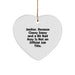 Funny Janitor Heart Ornament Gifts for Men Friends Coworkers Family, 'Classy Sassy And A Bit Fearlessy' Humorous Christmas Memorable Presents - Image 1