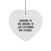 Funny Musician Gifts for Men from Friends - 'I'm Not Arguing. I'm Just Explaining Why I'm Right.' Heart Ornament, Christmas Unique Presents for Musician - Image 1