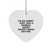 Funny Agent Gifts - 'I'm An Agent. Just Like A Normal Agent Except Much Hotter.' Heart Ornament for Christmas - Image 1