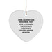 Funny Landscape Designer Gifts, Heart Ornament for Men, Women, Friends, Coworkers, Family - 'I'm A Landscape Designer...' - Image 1