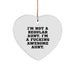 Funny Aunt Gifts - I'm Not A Regular Aunt. I'm A F--king Awesome Aunt. Heart Ornament, Sent by Family, for Aunt - Image 1