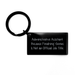Administrative Assistant Keychain Gifts from Men to Father's Day Unique Keychain, Funny Quote, 'Administrative Assistant', Stainless Steel, Black - Image 1